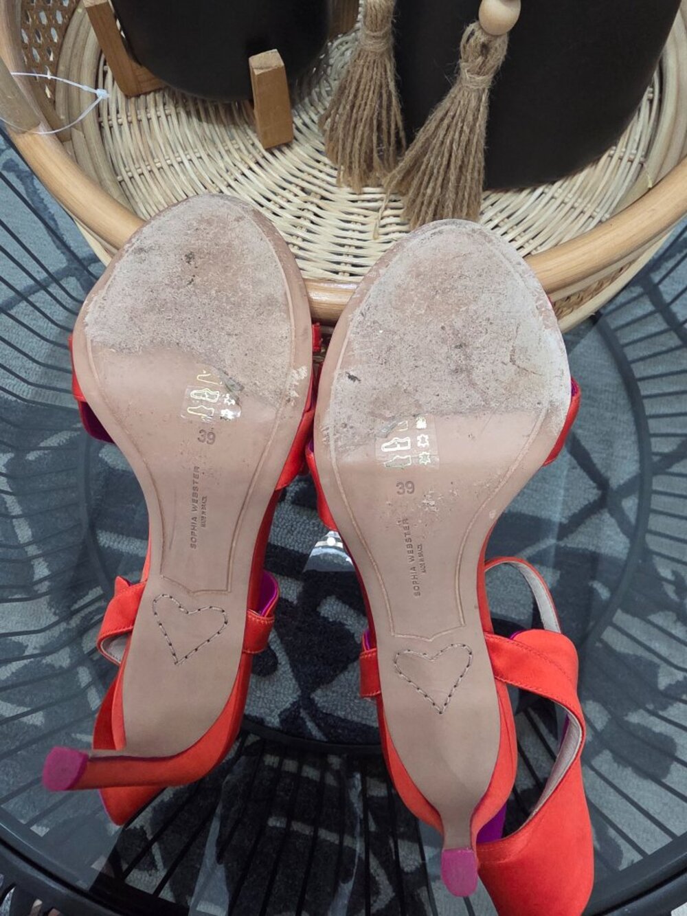 Sophia Webster Satin Heels Size 39 - Picture 7 of 8